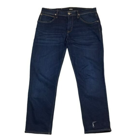 Hudson Blake Slim Straight Jeans 34 Mens Denim Pants 98% Cotton & 2% Elastane - Picture 3 of 13